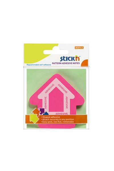 Gıpta Hopax Stickn Adhesive Note Paper (6 Pieces) Arrow Shaped 50 Yp 70x70 Mm Pink 21542
