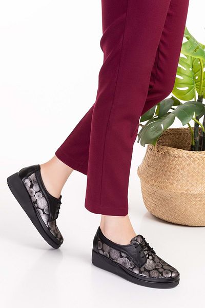 Gondol Pantof confortabil cu talpă anatomică din piele naturală Ndr.124 - Jupiter - 40