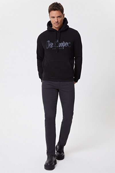 Lee Cooper Чорна чоловіча кофта з капюшоном 251 LCM 241036 GREGORY ЧОРНА