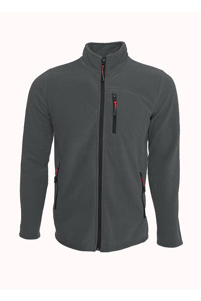Kozik Anthracite Shoftsell Fleece Γυναικεία Standard Fit Full Zipper 3 τσέπες Γυναικεία Fleece Outdoor