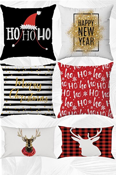 stellahomes New Year Happy New Year Themed Double Sided Printed 43x43 and 30x...