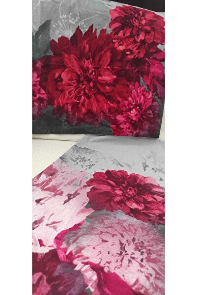 Aslan Home Pamuk Pazen (flanel) 2 Adet Yastık Kılıfı Fermuarlı