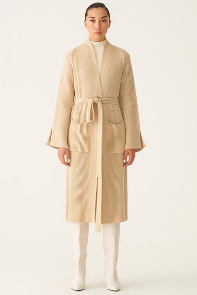 Perspective Mayra Light Beige Color Women's Knitwear Cardigan