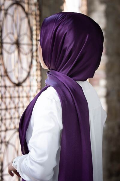 VİOLLA Jan Jan Şal Mürdüm-6