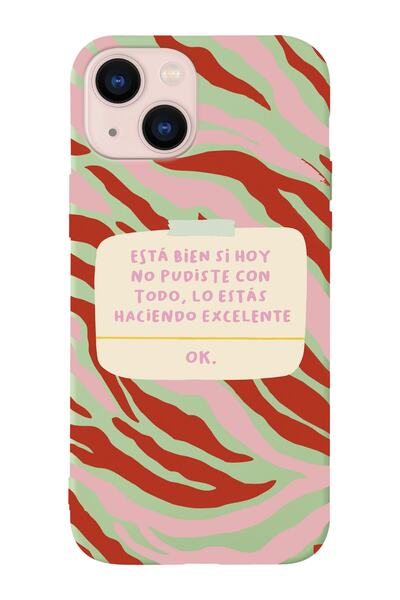 shoptocase Iphone 14 Uyumlu Esta Bien Si Sorun Değil Tasarımlı Içi Süet Lansm...