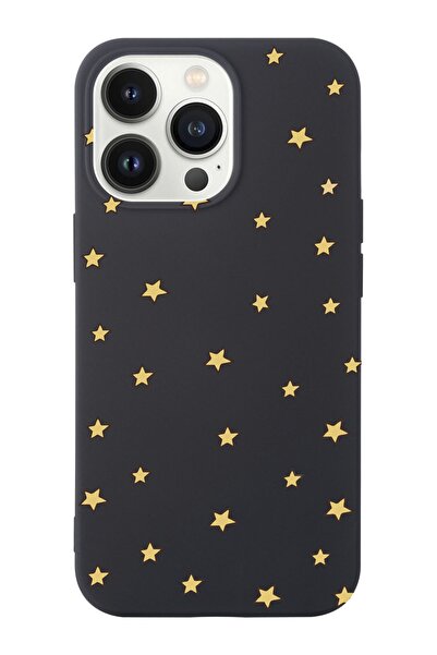 shoptocase Iphone 14 Pro Max Uyumlu Yıldızlar Tasarımlı Içi Süet Lansman Tele...