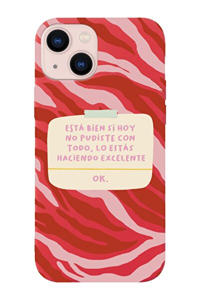 shoptocase Iphone 14 Plus Uyumlu Esta Bien Si Sorun Değil Tasarımlı Içi Süet ...