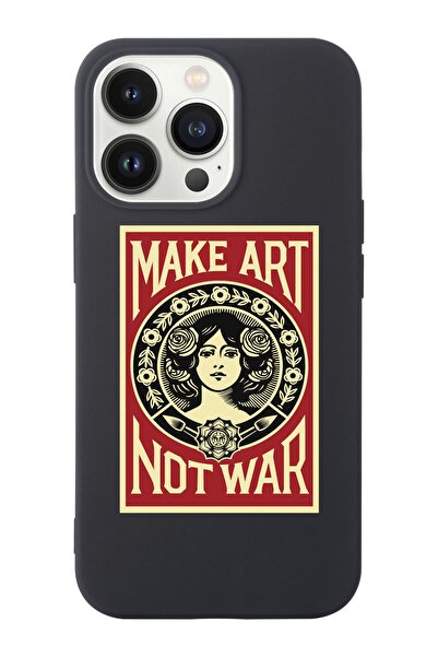 shoptocase Iphone 14 Pro Max Uyumlu Make Art Tasarımlı Içi Süet Lansman Telef...