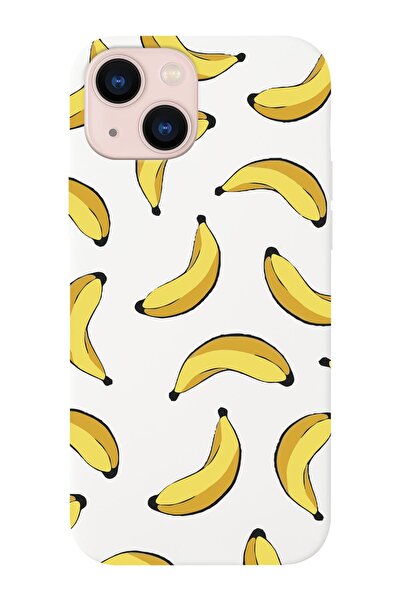 shoptocase حافظة هاتف آيفون 14 بلس متوافقة مع الموز مصممة من الداخل من جلد ال...