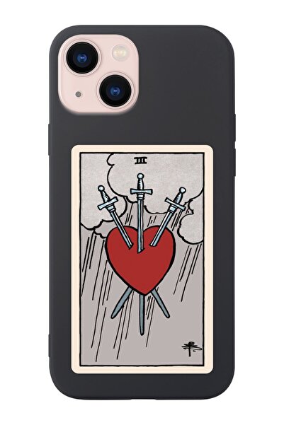 shoptocase Iphone 14 Uyumlu The Heart Tarot Tasarımlı Içi Süet Lansman Telefo...