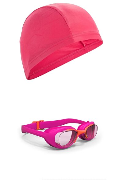 Decathlon - Kız Çocuk Yüzme Seti Bone Ve Gözlük
