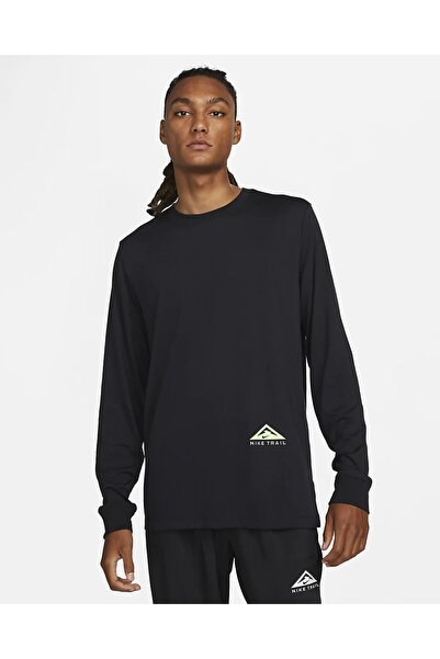 Nike Dri-fıt Uzun Kollu Arazi Tipi Spor Erkek Koşu Tişört