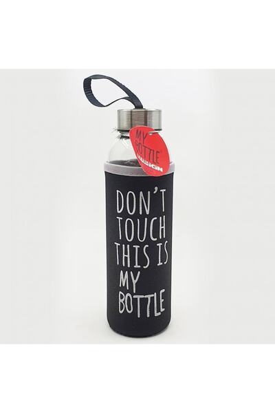 Hediye Kesesi Kişiye Özel Isimli Renkli Kılıflı Cam Su Şişesi 500 Ml