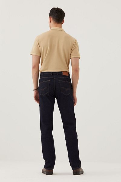Pantamo Jeans Мъжки тъмносини прави панталони