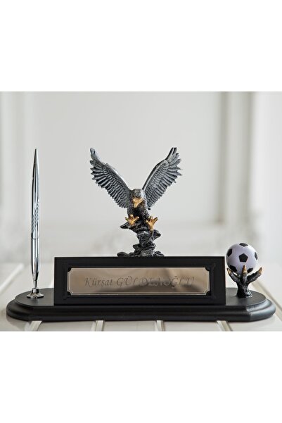 Gift Garden Kartal Figürlü Isimlik Masaüstü Notluk Kalemlik ( Özel Tasarım )