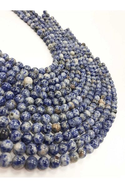 Yüksel Boncuk Σειρά φυσικών πολύτιμων λίθων Sodalite 8 mm