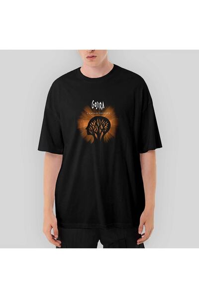 Z zepplin Gojira - Tricou negru supradimensionat Le Efant Sauvage