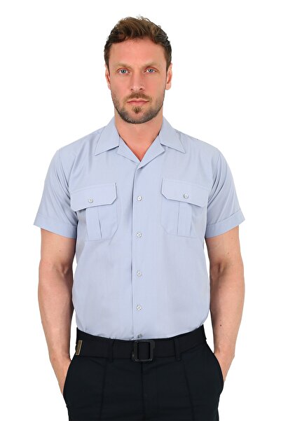 ModaCanel قميص أمان للرجال ذو ياقة رمادية من Apaç