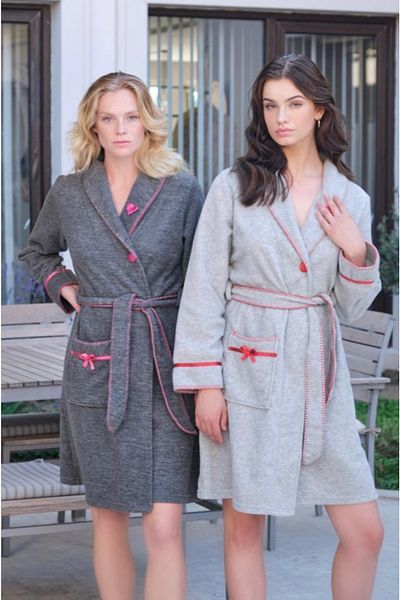 Bone Club 5325 Αντρασίτη Fleece Φόρεμα