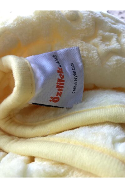 Özdilek Plush Baby Blanket -bakucuzaal Yellow- 100x120 cm