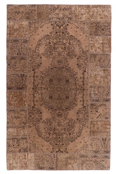 Tekin (180 X 247 CM) Kahverengi Renkli %100 El Dokuması Anadolu Halısı, Madal...