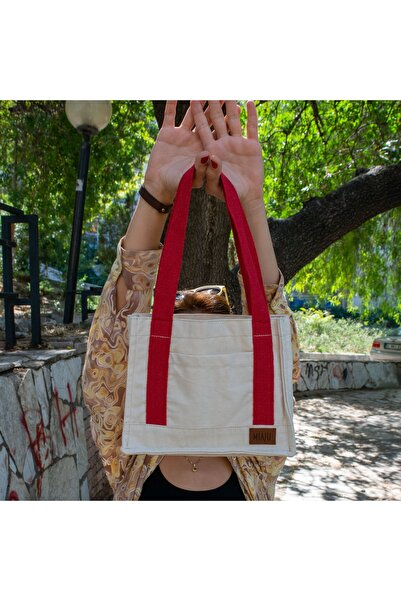 Miaju Kanvas Mini Tote Çanta, Yüksek Kalite Pamuk Kanvas Omuz Çantası, Günlük...