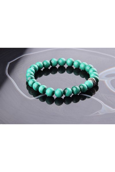 ALAVAN Malachite Natural Stone Bracelet 8 Mm, Crystal Accessory,