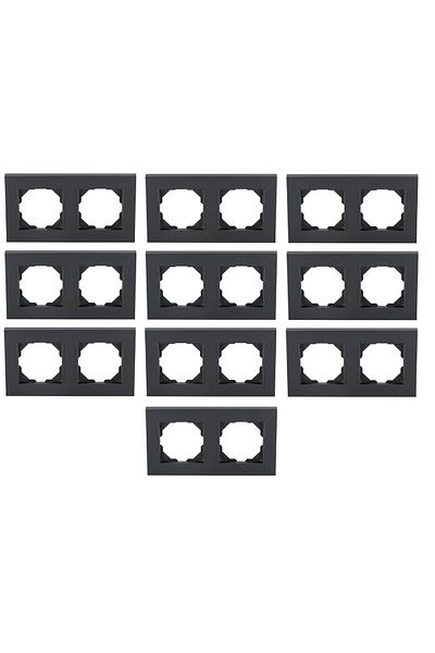 Netelsan Byobu 10 Pieces Black Double Frame