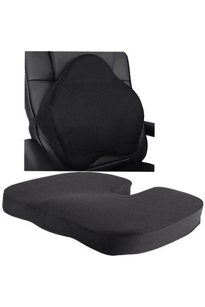 sleep&glow Set de 2 perne ortopedice pentru spate, talie, scaun, pernă de susținere pentru șezut Luminder -4410