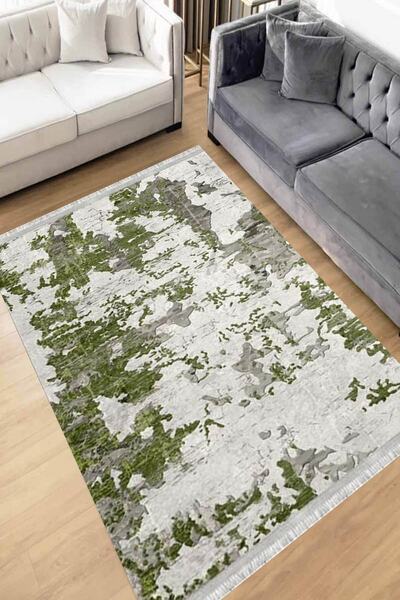 Motto Rug Store Eko Dijital Baskı Yıkanabilir Kaymaz Taban Dekoratif Salon Ha...