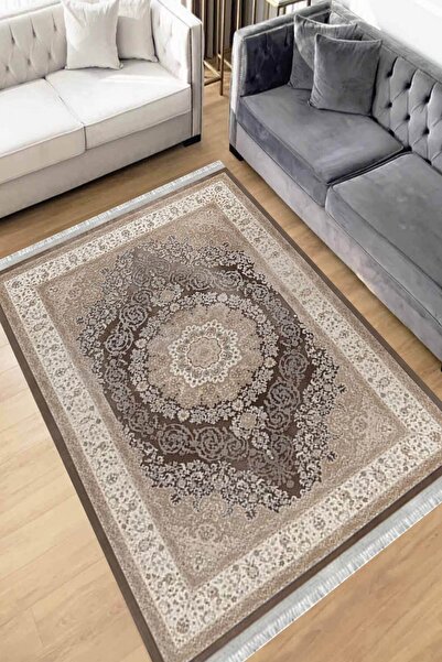 Motto Rug Store Eko Dijital Baskı Yıkanabilir Kaymaz Taban Dekoratif Salon Ha...