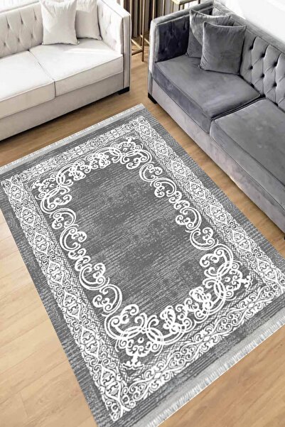 Motto Rug Store Eko Dijital Baskı Yıkanabilir Kaymaz Taban Dekoratif Salon Ha...