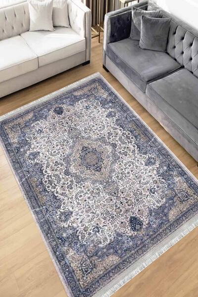 Motto Rug Store Eko Dijital Baskı Yıkanabilir Kaymaz Taban Dekoratif Salon Ha...