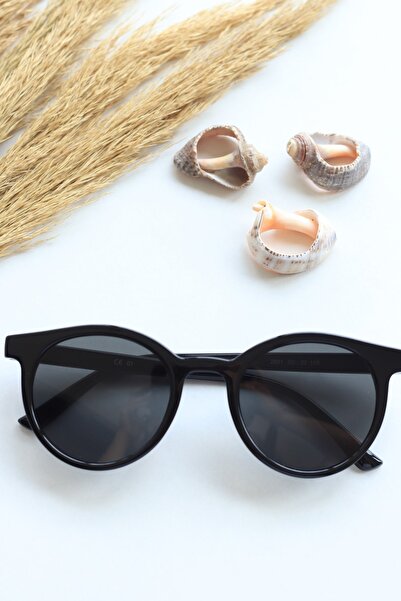 LOOKUP NEW ماري للجنسين بيضاوي مستدير أسود غير لامع الموسم الجديد خمر Uv400 ح...