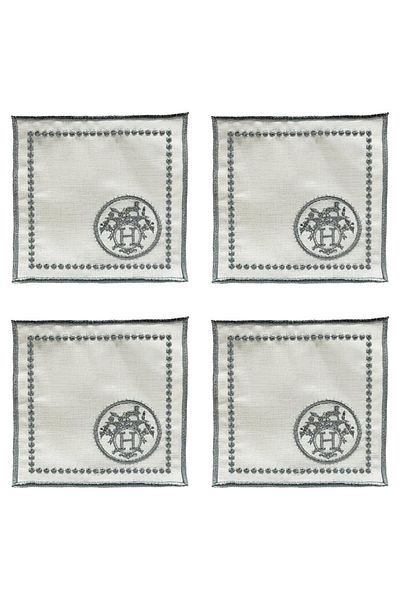 ARTER Home Mosaic Gray Cocktail Napkin Set of 4