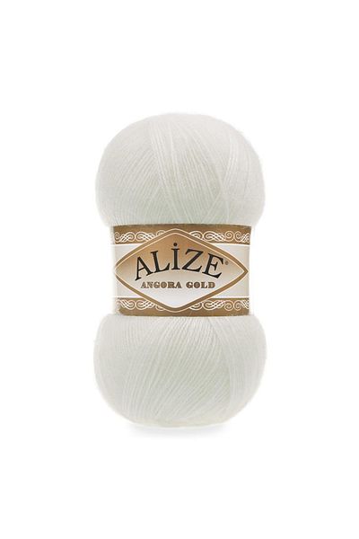 Alize Angora Gold Candy White Hand Knitting Yarn