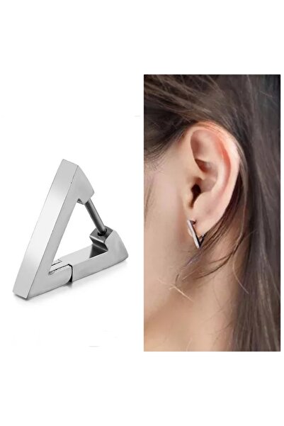 Bylin حلق مثلث من الستانلس ستيل - قطعة واحدة