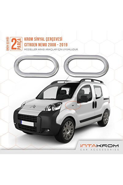 İntachrom Citroen Nemo Krom Sinyal Çerçevesi 2 Parça 2008 Ve Üzeri