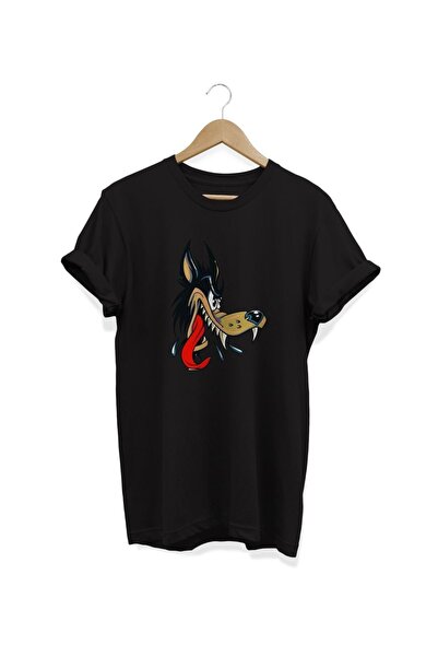 FECCY Tricou cu imprimeu Big Bad Wolf - 100% bumbac, imprimat digital
