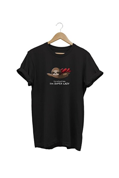 FECCY Βαμβακερό μπλουζάκι Super Lazy Digital Printed