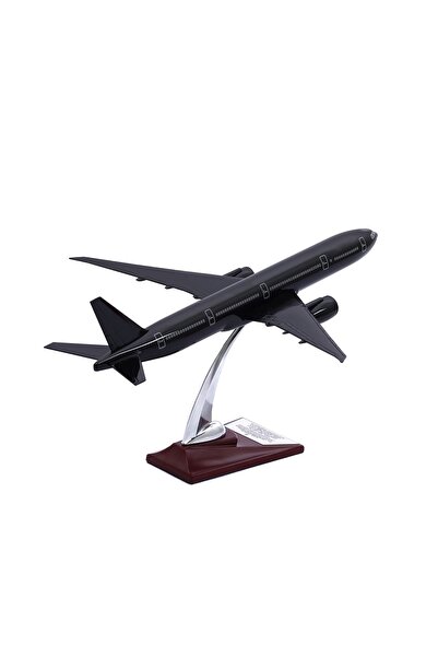 zekupp - Maket Uçak - Boeing 777-300 1/200 - Siyah Özel Tasarım Model Uçak