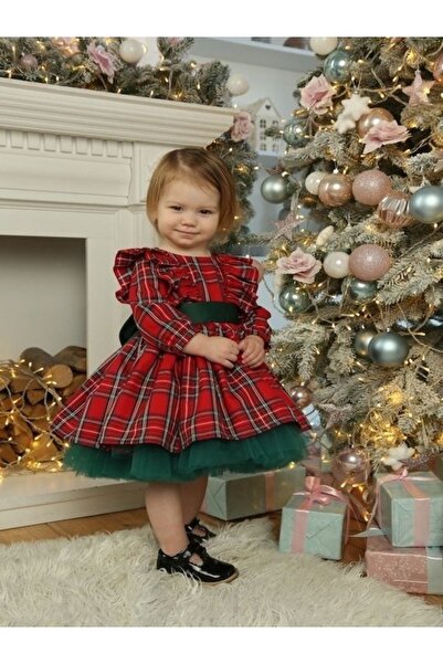 GNL BUTİK Lány kockás ruha