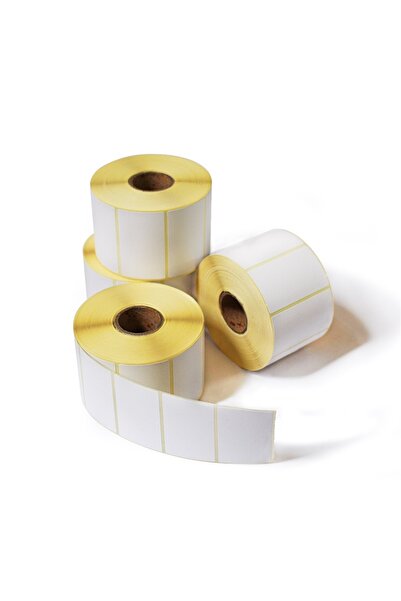 KURUMSAL AMBALAJ Kurumsal 40x58 Mm 500 Sarım Termal Terazi Etiketi 50 Rulo