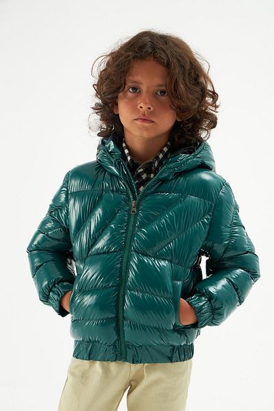Nebbati Boy's Green Coat 22fw0nb3710