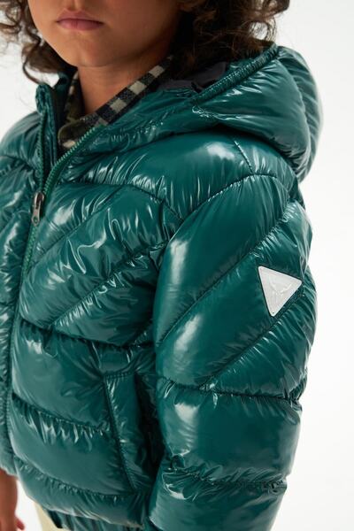 Nebbati Boy's Green Coat 22fw0nb3710