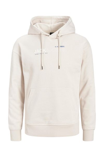 Jack & Jones Jack Jones Mono Vision Sweat Hood Men's Beige Sweatshirt 12216286-06