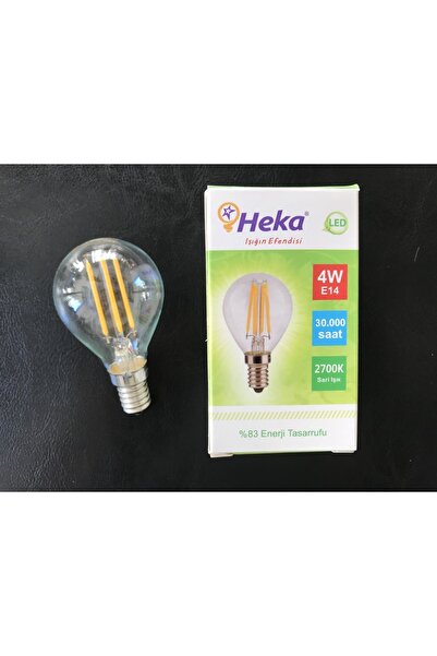 Heka 4 Watt E-14 Duylu Günışığı 2700 Kelvin 350 Lümen G45 Top Led Ampül