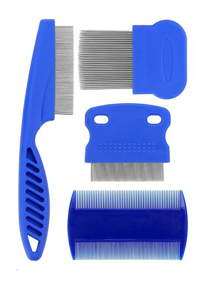 Teknobab 4'lü Kedi Köpek Bit Tarak Seti