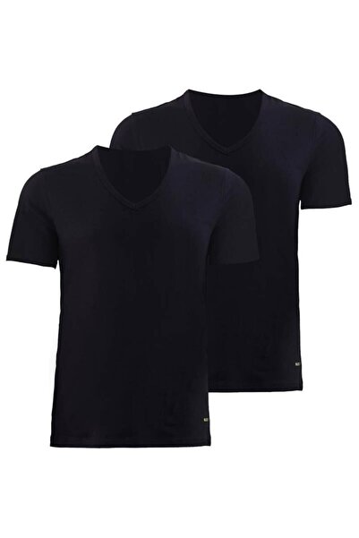 Blackspade Men's V-Neck Tshirt 2 Pack Tender Cotton 9671