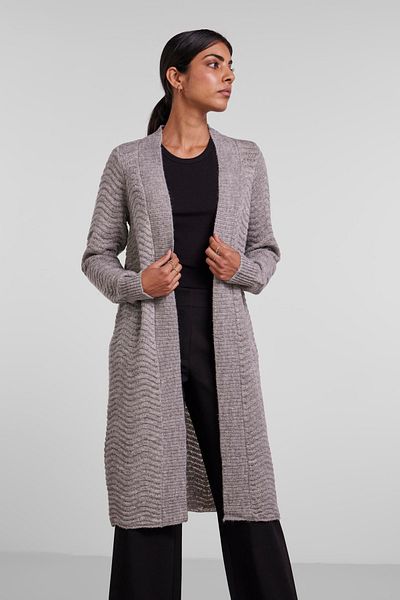 Y.A.S. Strickjacke - Grau - Regular Fit
